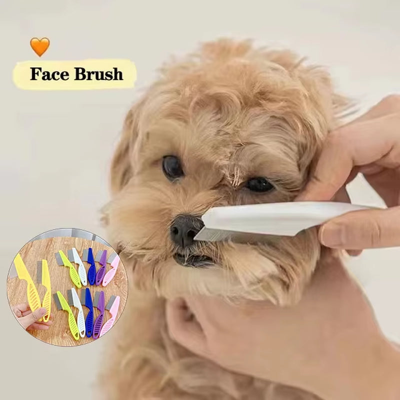 1/2Pc Pet Hair Shedding Comb Stainless Steel Flea Comb for Cat Dog Pet Comfort Flea Hair Grooming Comb Dog Brush Grooming Tools